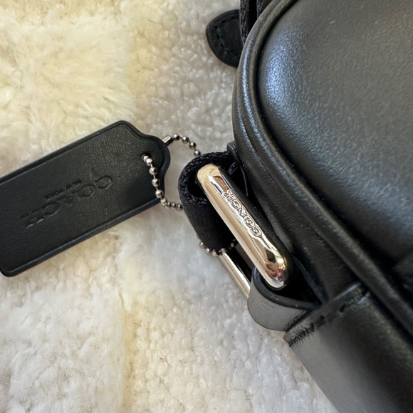 NWT! RARE! COACH F11741 CHARLES FLIGHT BAG IN SIGNATURE CROSSGRAIN LEATHER BLACK - Picture 5 of 10